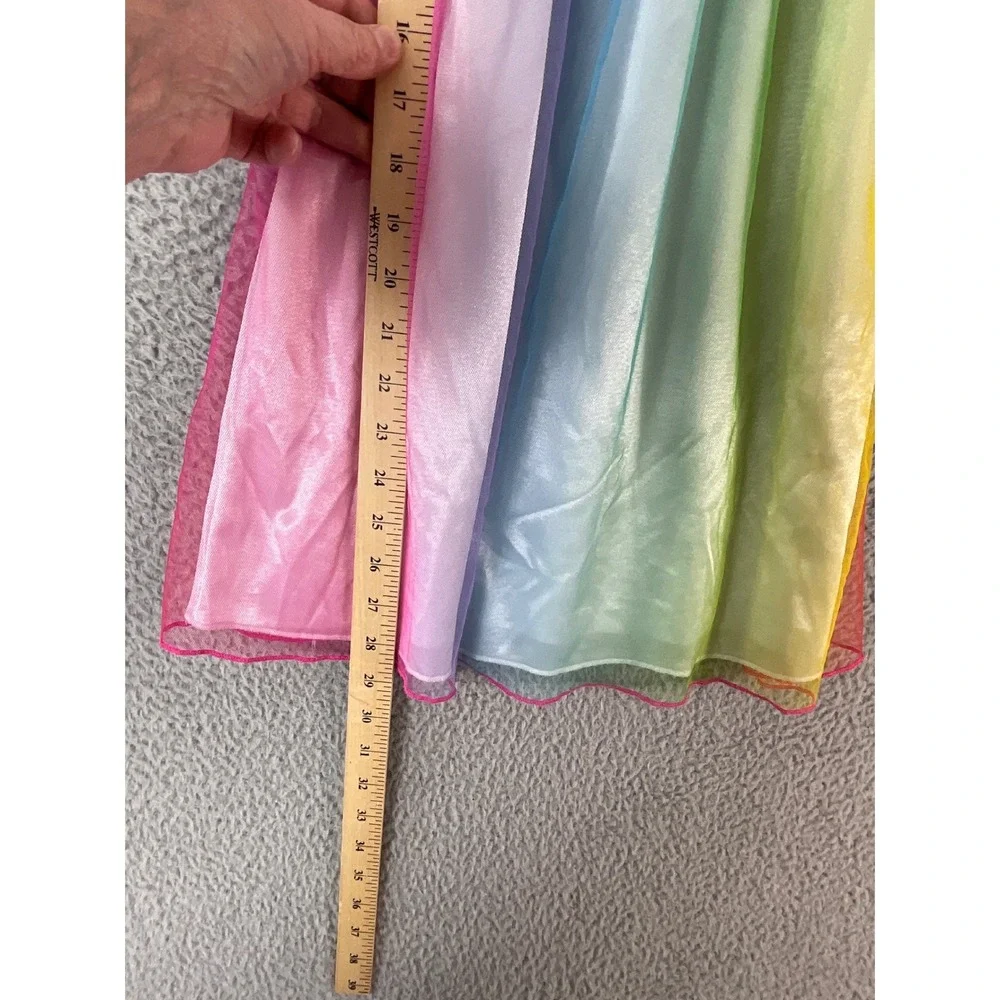 Disney Princess Nightgown Toddler 5T Pink Rainbow Excellent Flame Resistant